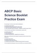 Exam (elaborations) ABCP Basic  Science 