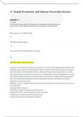 2nd Health Promotion and Disease Prevention Review