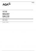 GCSE BIOLOGY 8461/2H