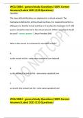 WGU D084 - general study Questions &lpar;100&percnt; Correct Answers&rpar; Latest 2023 &lpar;120 Questions&rpar;
