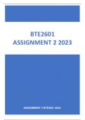 BTE2601 ASSIGNMENT 2 2023