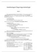 Aantekeningen Omgevingscriminologie - Hoorcolleges & Werkgroepen 