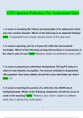 Pediatrics Capstone Pre-Assessment Quiz&period;docx
