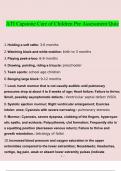 ATI Capstone Care of Children Pre Assessment Quiz&period;docx