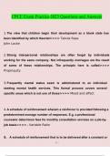 CPCE Exam Practice&period;docx  Exam Practice Questions and Answers 2023 &lpar;Verified Answers&rpar;