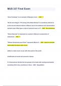LAS&sol;MAS&sol;MUS 337 Final Exam  2023 QUESTIONS & ANSWERS &lpar; A&plus; GRADED 100&percnt; VERIFIED&rpar;