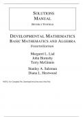 Developmental Mathematics Basic Mathematics and Algebra, 4e Margaret Lial, John Hornsby, Terry McGinnis, Stanley Salzman, Diana Hestwood (Solution Manual)