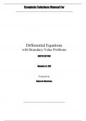 Differential Equations with Boundary-Value Problems, 9e Dennis Zill (Solution Manual)
