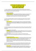 CAPSTONE PHARMACOLOGY 2 LATEST QUESTIONS AND ANSWERS&vert;VERRIFFIED