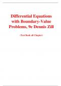 Differential Equations with Boundary-Value Problems&comma; 9e Dennis Zill &lpar;Test Bank&rpar;