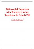 Differential Equations with Boundary-Value Problems, 9e Dennis Zill (Test Bank)