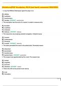 &lpar;Solutions&rpar;PAX Vocabulary NLN &lpar;test bank&rpar; answered 2022&sol;2023&period;