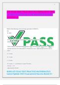 ATI TEAS TEST PRACTICE MATHEMATICS 100&percnt; LATEST UPDATE 2023 GUARANTEED SUCCESS GRADED A&plus;