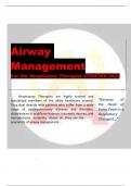 Airway Management For the Respiratory Therapist UPDATED 2023