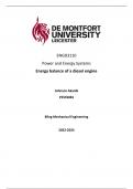 Essay Mechanical engineering Advanced power and energy  (ENGD3110) 