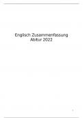 Englisch Abitur Skript Bayern 2022 (14 Punkte schriftlich)