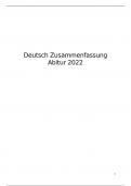 Deutsch Abitur Skript Bayern 2022 (13 Punkte schriftlich)