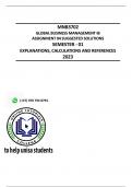 MNB3702 - ASSIGNMENT 4 SOLUTIONS (SEMESTER 01 - 2023)
