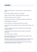 ASVAB&excl;&excl;&excl; Questions & Answers 2023 &lpar; A&plus; GRADED 100&percnt; VERIFIED&rpar;