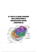 A* notes OCR A/AS biology chapter 2 cell structure 