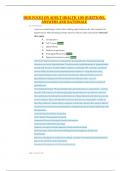 HESI FOCUS ON ADULT HEALTH 100 QUESTIONS&comma; ANSWERS AND RATIONALE