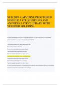  NUR 2989 -CAPSTONE PROCTORED MODULE 3 ATI QUESTIONS AND ANSWERS LATEST UPDATE WITH VERIFIED SOLUTIONS