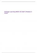 Portage Learning BIOD 152 A&P 2 Module 4 Exam