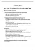 IB History Paper 1 Civil Rights and Apartheid Study