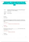 NURS 6630C &ndash; NURS 6630N FINAL EXAM VERSION 1-With 100&percnt; verified solutions-2023-2024