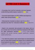 LETRS Unit 3 Session 8&period;  Questions and Answers &lpar;2022&sol;2023&rpar; &lpar;Verified Answers&rpar;