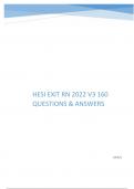 HESI EXIT RN 2022 V3 160 Questions & Answers&period;