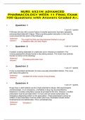 NURS 6521N ADVANCED PHARMACOLOGY WEEK 11 FINAL EXAM 100 Questions with Answers Graded A+.