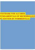 TESTBANK FOR ALCAMOS FUNDAMENTALS OF MICROBIOLOGY9 th EDITION BY POMMERVILLE.