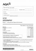 AQA GCSE GEOGRAPHY PAPER 1 JUNE 2022 &lpar;8035&sol;1&colon; Living with the Physical Environment&rpar;
