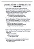 &lpar;HESI EXAM 3&rpar; HESI RN EXIT EXAM V3 2023 &lpar;&plus;900 score&excl;&rpar;