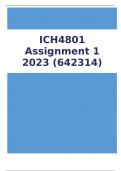 ICH4801 Assignment 1 2023