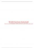 NR 509 Week 8 Final Study Guide, NR 509 Advanced Physical Assessment , Chamberlain.