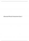 NR 509 Advanced physical assessment Quiz 3, NR 509 Advanced physical assessment, Chamberlain, Secure HIGHSCORE