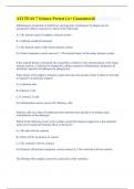 ATI TEAS 7 Science Pretest &lpar;A&plus; Guaranteed&rpar;
