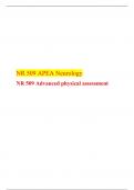 NR 509 APEA Neurology, NR 509 Advanced physical assessment, Chamberlain.