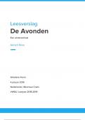 Boekverslag "De avonden" - Gerard Reve