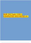 NUR 550 Topic 3 DQ 1 COMPLETED 2023 RATED A+.