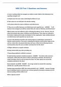 NSG 232 Test 1 Questions and Answers 