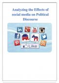 Analyzing the Effects of social media on Political Discourse