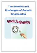 The Benefits and Challenges of Genetic Engineering