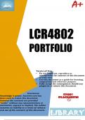 LCR4802 PORTFOLIO ANSWERS This is the LATEST BUY QUALITY  Get that distinction!
