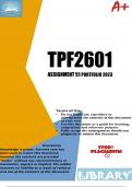 TPF2601 ASSIGNMENT 51  PORTFOLIO ANSWERS This is the LATEST BUY QUALITY  Get that distinction!