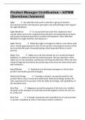 Product Manager Certification &ndash; AIPMM &lbrace;Questions&sol;Answers&rcub;