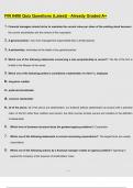FIN 6406 Quiz Questions &lpar;Latest&rpar; - Already Graded A&plus;