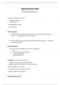 Spanish Grammar Notes - Preterite and Impreterite